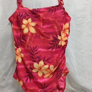 Tropical Glam One-Piece Swimsuit – Size 8